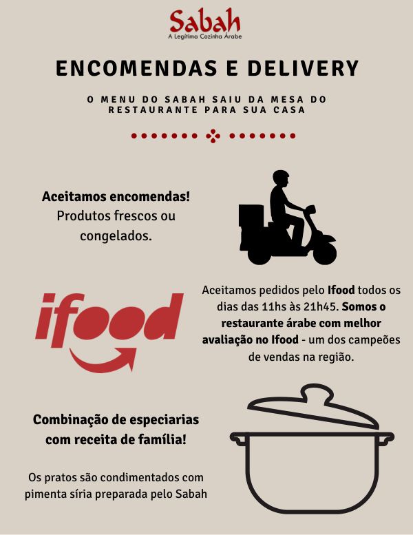 Cardápio de delivery e encomendas, página 7 de 8: pedidos pelo iFood e encomendas